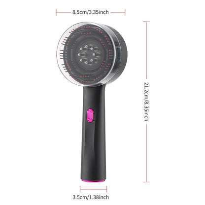 Cordless Electric Scalp Massager, Handheld Hair Scalp Massager, Hair Scalp Massaging Comb, Scalp Scrubber, Hair Massage Tool for Home & Travel Serum Infusion